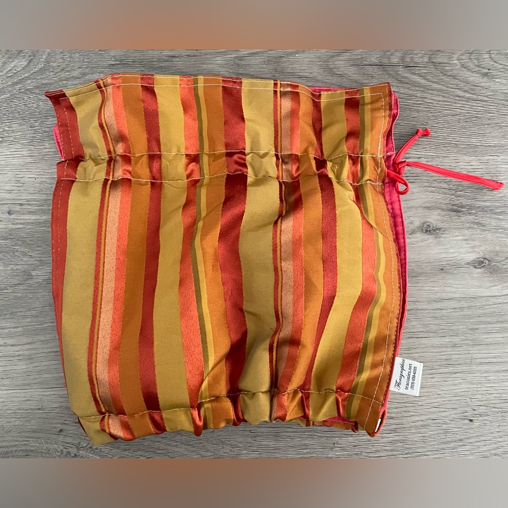 Holographics Tea Cozie Striped Red Multi Color Accessory Bag
